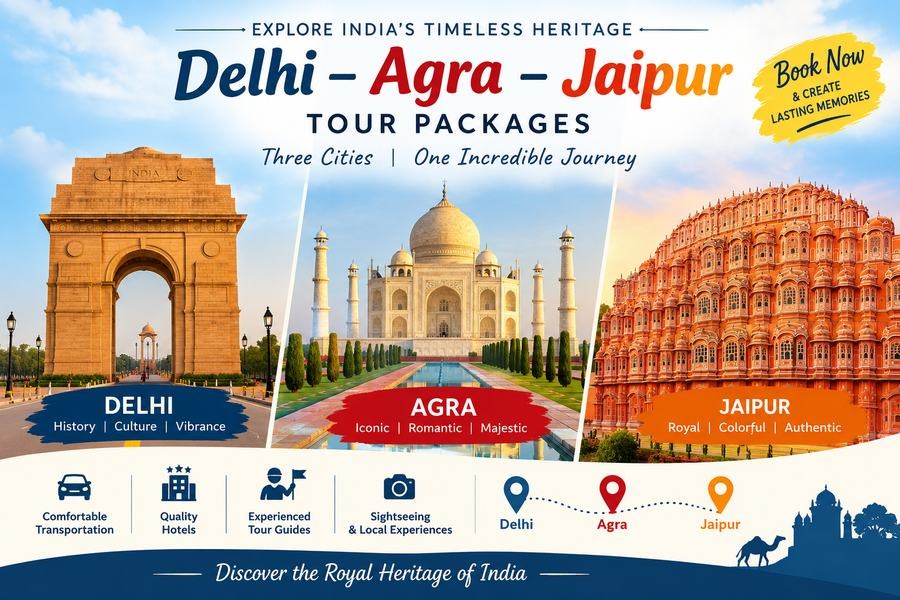 Delhi – Agra – Jaipur tour package