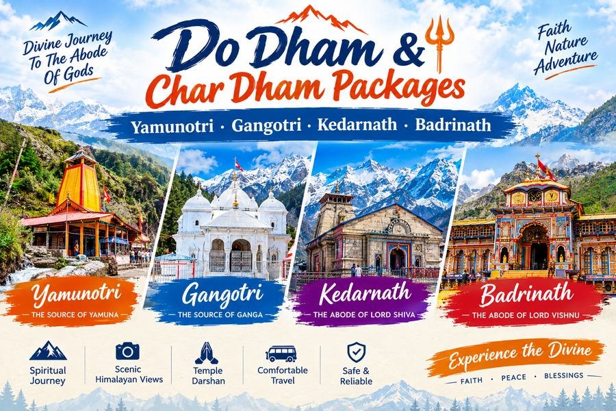 Do Dham & Char Dham tour package